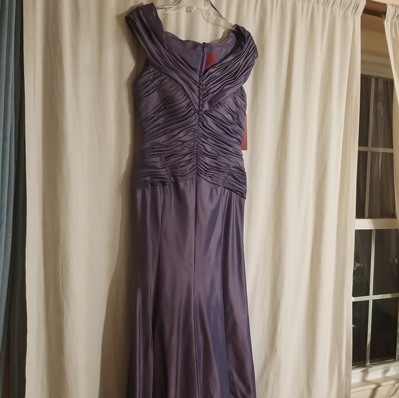 JS Collections Purple-Taupey Dress - Picture 3 of 4